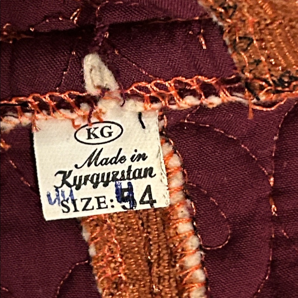 HANDMADE GUATEMALAN EMBROIDERED PAISLY  CORDUROY QUILTED DRESS JACKET SZ 4 - Picture 10 of 12